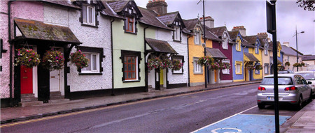 愛爾蘭色彩繽紛的墻面